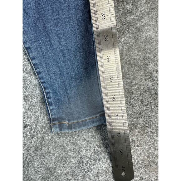 CP Jeans Medium Wash Blue Distressed Denim Skinny Jeans Junior's Size 1 - Picture 7 of 11